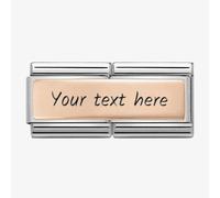Nomination CLASSIC Rose Gold Engravable Double Charm 430710/01