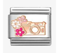 Nomination CLASSIC Rose Gold Floral Camera Charm 430202/31