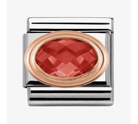 Nomination CLASSIC Rose Gold Framed Faceted Red Cubic Zirconia Charm 430601/005