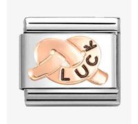Nomination CLASSIC Rose Gold Good Luck Promise Knot Charm 430202/40