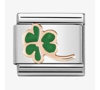 Nomination CLASSIC Rose Gold Green Clover Charm 430202/01
