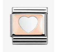 Nomination Heart on Rose Gold