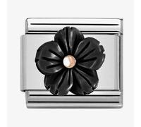 Nomination CLASSIC Rose Gold Onyx Flower Charm 430510/01