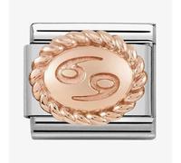 Nomination CLASSIC Rose Gold Oval Zodiac Cancer Charm 430109/04