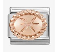 Nomination CLASSIC Rose Gold Oval Zodiac Pisces Charm 430109/12