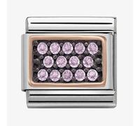 Nomination CLASSIC Rose Gold Pink Cubic Zirconia Charm 430313/07