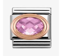 Nomination CLASSIC Rose Gold Pink Faceted Cubic Zirconia Charm 430601/003