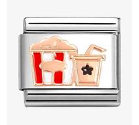 Nomination CLASSIC Rose Gold Popcorn & Drink Charm 430202/33
