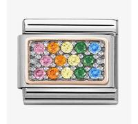 Nominations Nomination Classic Rose Gold Rainbow Charm - Stainless Steel / Rose Gold / Zirconia