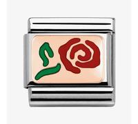 Nomination Rose Gold Red Rose Charm