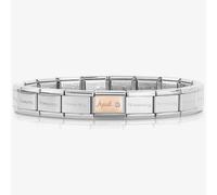 Nomination CLASSIC Rose Gold & Silver April Diamond Bracelet 430508/04