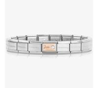 Nomination CLASSIC Rose Gold & Silver June White Pearl Bracelet 430508/06