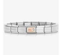 Nomination CLASSIC Rose Gold & Silver March Aquamarine Bracelet 430508/03