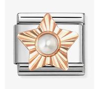 Nomination Classic Rose Gold Star White Pearl Charm 430515/13