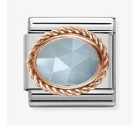 Nomination CLASSIC Rose Gold Stones Milky Aquamarine Charm 430507/31
