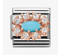 Nomination CLASSIC Rose Gold Stones Turquoise Charm 430308/06