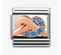 Nomination CLASSIC Rose Gold Symbols Blue Knot Charm 430302/10