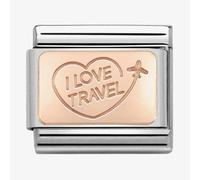 Nomination CLASSIC Rose Gold Symbols I Love Travel Charm 430110/02