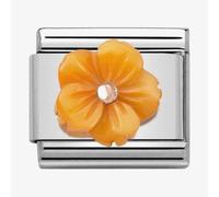 Nomination CLASSIC Rose Gold Symbols Orange Mother of Pearl Flower Charm 430510/05