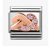 Nomination CLASSIC Rose Gold Symbols Pink Knot Charm 430302/07