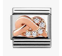 Nomination CLASSIC Rose Gold Symbols White Knot Charm 430302/06