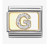 Nomination CLASSIC Silver Glitter Letter G Charm 030291/07