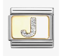 Nomination CLASSIC Silver Glitter Letter J Charm 030291/10