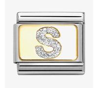 Nomination CLASSIC Silver Glitter Letter S Charm 030291/19