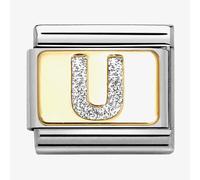Nomination CLASSIC Silver Glitter Letter U Charm 030291/21