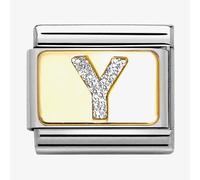 Nomination CLASSIC Silver Glitter Letter Y Charm 030291/25