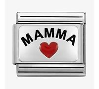 Nomination Classic Silver 'Mamma' Heart Charm 330208/34