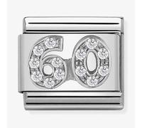 Nomination Silver Crystal 60 Birthday Charm