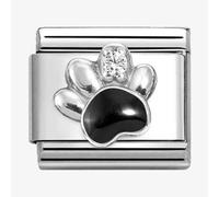 Nomination CLASSIC Silvershine Black Paw Print Charm 330321/12