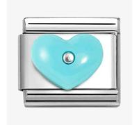 Nomination CLASSIC Silvershine Blue Heart Charm 330509/16