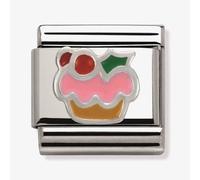 Nomination CLASSIC Silvershine Christmas Cake Charm 330204/10