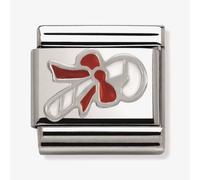 Nomination CLASSIC Silvershine Christmas Candy Cane And Bow Charm 330204/07
