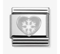 Nomination SilverShine Christmas Heart Charm - Stainless Steel