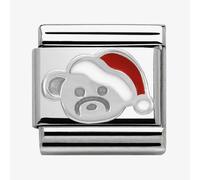 Nomination Bear with Hat Silver Shine