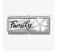 Nomination CLASSIC Silvershine Double Link Flower Family Charm 330734/17