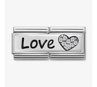 Nomination CLASSIC Silvershine Double Link Love Heart Charm 330731/05