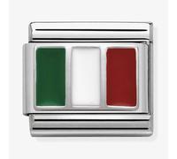 Nomination CLASSIC Silvershine Flags Italy Charm 330207/16