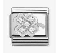 Nomination Cubic Zirconia Clover Charm