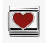 Nomination CLASSIC Silvershine Honolulu Red Heart Charm 330202/17
