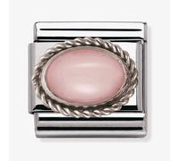 Nomination CLASSIC Silvershine Ornate Settings Pink Opal Charm 330503/22