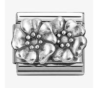 Nomination CLASSIC Silvershine Oxidised Double Flower Charm 330101/73