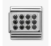 Nomination CLASSIC Silvershine Pavé Black CZ Charm 330307/10