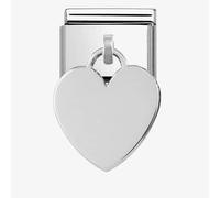 Nomination Silver Heart Engraving Charm