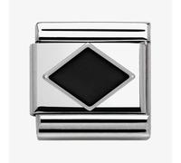 Nomination CLASSIC Silvershine Symbols Black Rhombus Charm 330202/10