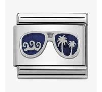 Nomination Blue Miami Sunglasses Silver Shine