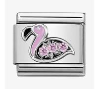 Nomination CLASSIC Silvershine Symbols Flamingo With Pink Cubic Zirconia Charm 330304/31